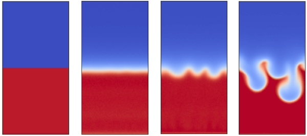 scientific visualization graphic depicted in blue and red