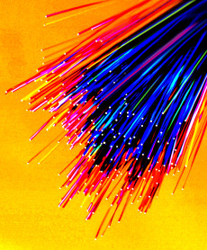 fiber optic cables stylized