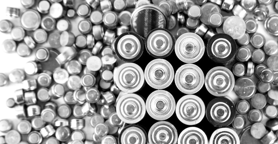 several aa batteries